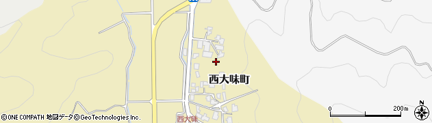 福井県福井市西大味町周辺の地図