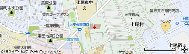 上尾市消防本部　予防課周辺の地図