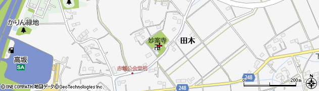妙安寺周辺の地図