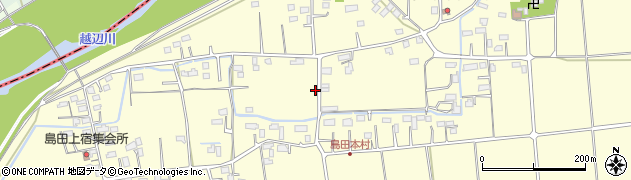 埼玉県坂戸市島田周辺の地図