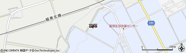 福井県大野市富塚周辺の地図