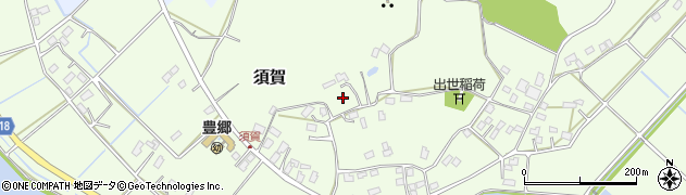 茨城県鹿嶋市須賀周辺の地図