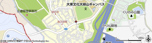 埼玉県東松山市旗立台周辺の地図