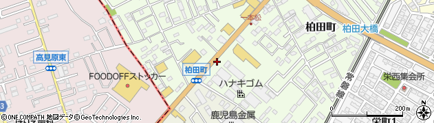 柏田入口周辺の地図