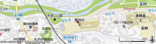 茅野市立宮川小学校　第二学童クラブ周辺の地図