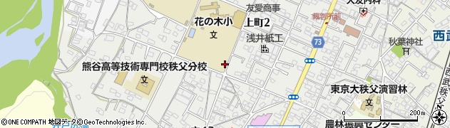 埼玉県秩父市上町周辺の地図
