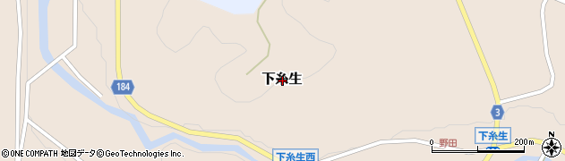 福井県丹生郡越前町下糸生周辺の地図