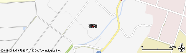 福井県大野市御領周辺の地図