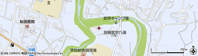 武甲温泉周辺の地図