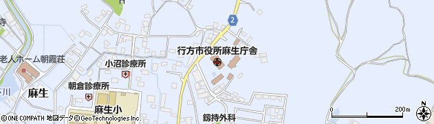 茨城県行方市周辺の地図