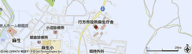 行方市役所周辺の地図