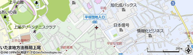 じゃぱん亭上尾平塚店周辺の地図