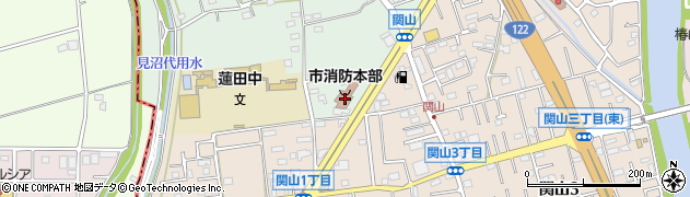 蓮田市消防本部周辺の地図