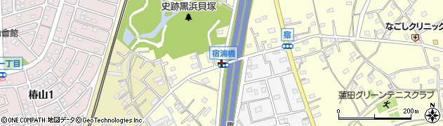 宿浦橋周辺の地図