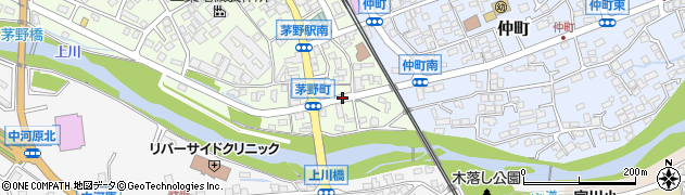 茅野町周辺の地図