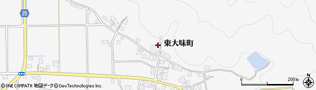 福井県福井市東大味町周辺の地図