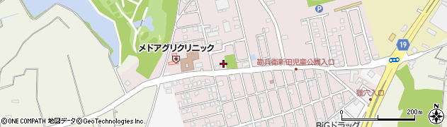 勘兵衛新田児童公園周辺の地図