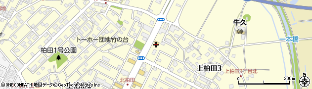 セブンイレブン牛久上柏田３丁目店周辺の地図