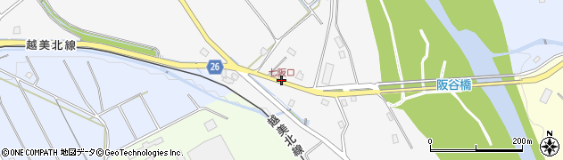 七阪口周辺の地図
