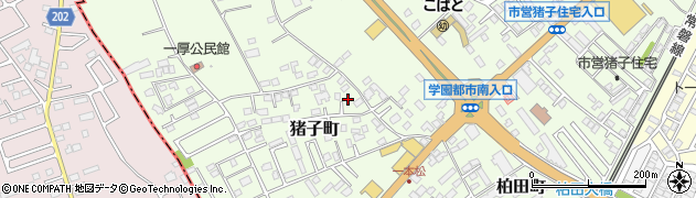 茨城県牛久市猪子町662周辺の地図