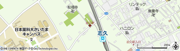 志久駅周辺の地図