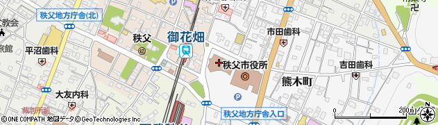 秩父市役所　教育委員会文化財保護課周辺の地図