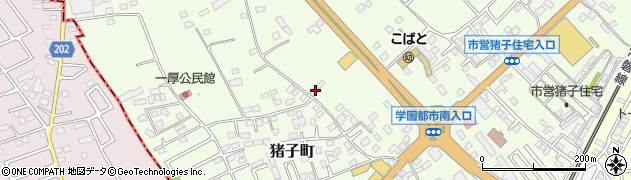 茨城県牛久市猪子町815周辺の地図