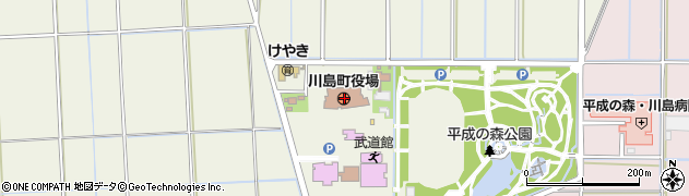 埼玉県比企郡川島町周辺の地図
