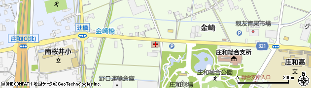 庄和郵便局周辺の地図