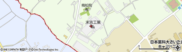 末吉工業株式会社　本社周辺の地図