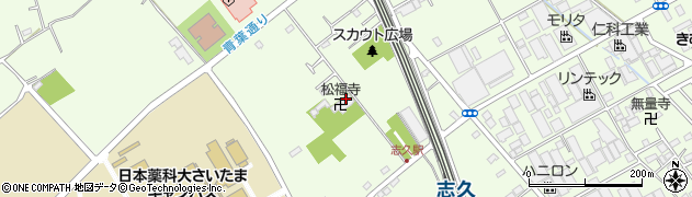 松福寺周辺の地図