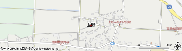 福井県大野市上野周辺の地図