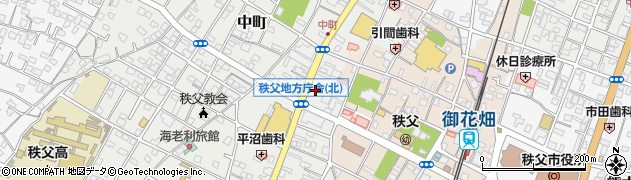 東和銀行秩父支店 ＡＴＭ周辺の地図