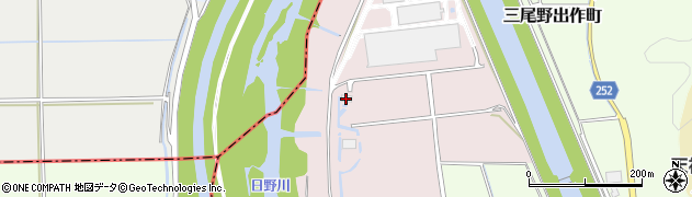 鯖江市役所　排水機場立待排水機場周辺の地図