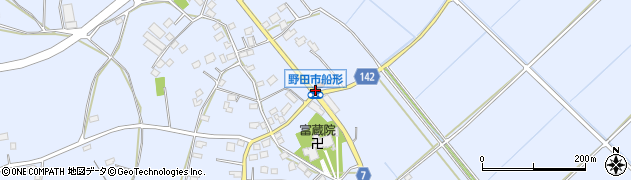 野田市船形周辺の地図