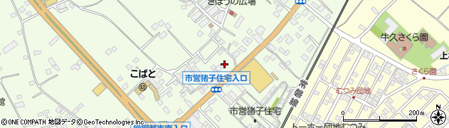 茨城県牛久市猪子町790周辺の地図