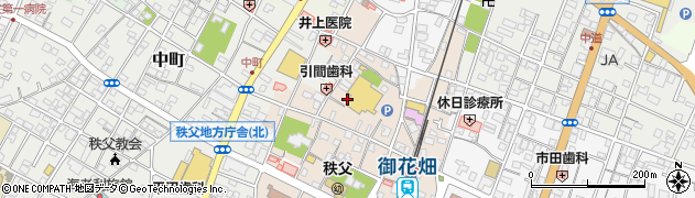 埼玉県秩父市東町周辺の地図