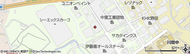 岡部インダストリー株式会社　千葉工場周辺の地図