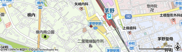 茅野駅前郵便局周辺の地図