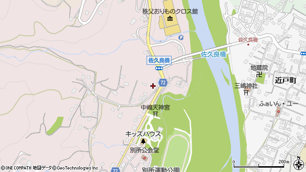 〒368-0054 埼玉県秩父市別所の地図