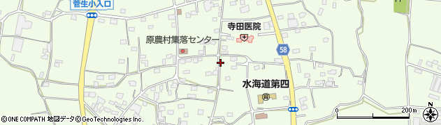 茨城県常総市菅生町周辺の地図