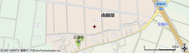 埼玉県川島町（比企郡）南園部周辺の地図