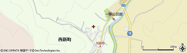 福井県福井市西新町周辺の地図