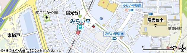 常総警察署みらい平駅前交番周辺の地図