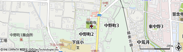 唯教寺周辺の地図