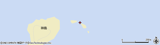 卸鳥居島周辺の地図