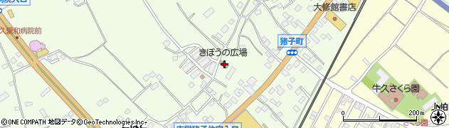 茨城県牛久市猪子町779周辺の地図
