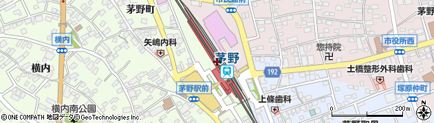 長野県茅野市周辺の地図
