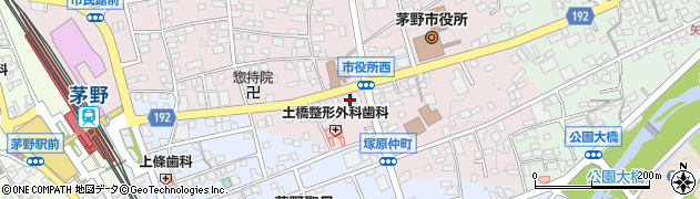 諏訪信用金庫茅野支店周辺の地図