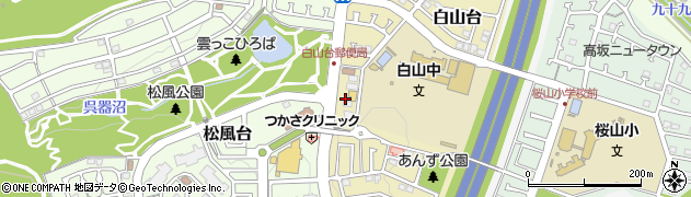 埼玉県東松山市白山台16周辺の地図